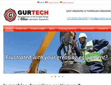 Tablet Screenshot of gurtech.co.za
